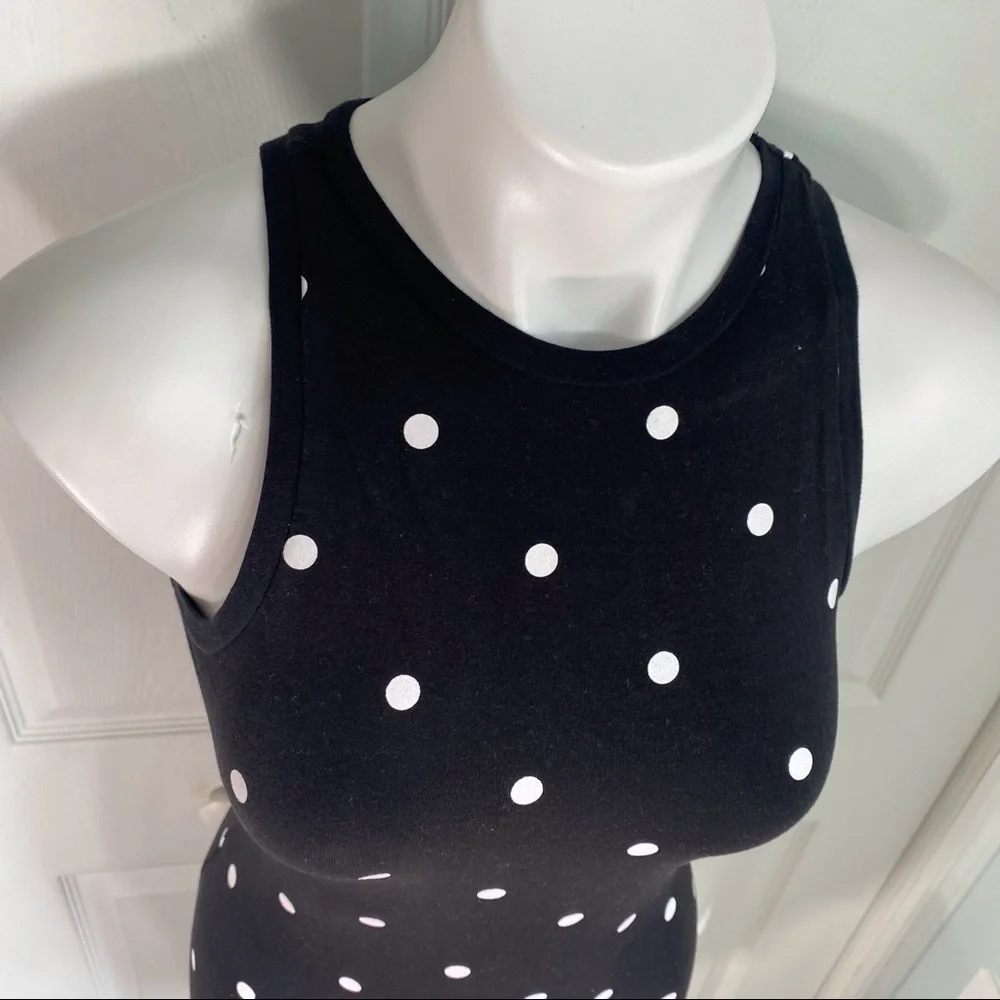 Derek Heart Polka-Dot Fitted Dress - Picture 3 of 8